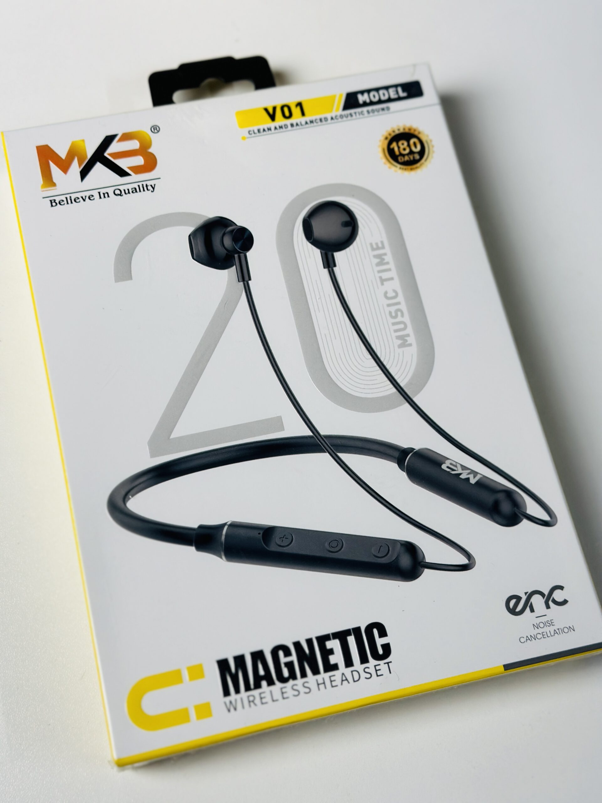 MKB V01 Magnetic ENC Wireless Neckband - Image 2