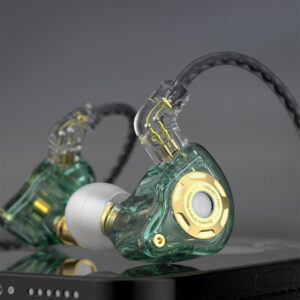 TRN MT1 Pro Professional Hi-Fi Dynamic Driver In-Ear Monitor Earphone – Green