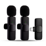 K9 Wireless Dual Microphone Professional Lapel Lavalier Microphone Remove Noise For Typ c