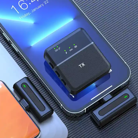 Sx8 Wireless Microphone For Type-C Android & Interview, Vlog, Live Mic Noise Reduction - Microphone - Image 2