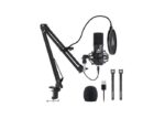 MAONO AU-A04 USB Microphone Combo Setup, Plug & Play USB Cardioid Podcast Condenser Microphone