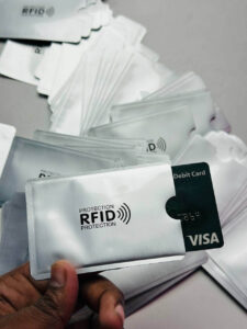 Anti Rfid Card Holder NFC Blocking Reader Case Protection Aluminium – 1pc – Silver price in bd