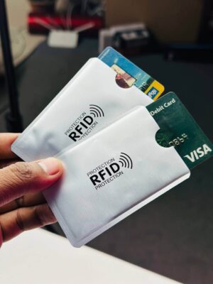 Anti Rfid Card Holder NFC Blocking Reader Case Protection Aluminium – 1pc – Silver price in bd