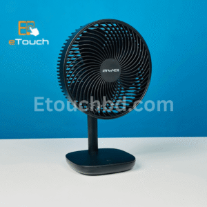 Awei F23 Portable USB Rechargeable Desk Fan (4000mAh)- Black Color