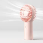 JISULIFE FA20X Handheld Portable Rechargeable Fan Type-C- Pink Color