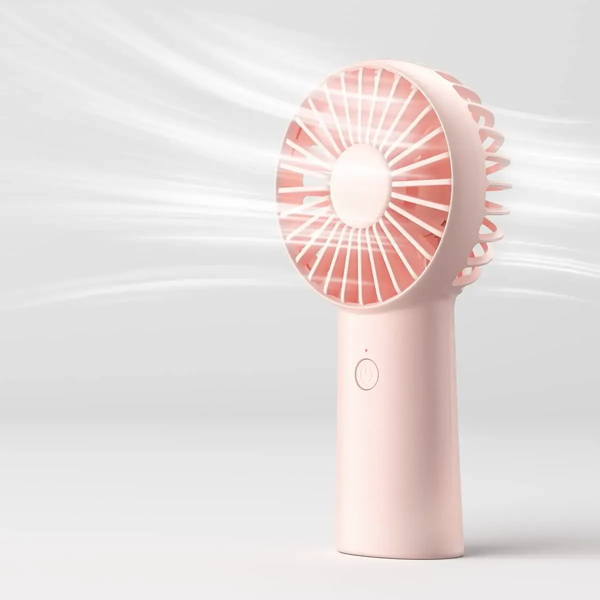 JISULIFE FA20X Handheld Portable Rechargeable Fan Type-C- Pink Color