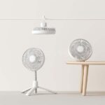 JISULIFE FA37 Retractable USB Ceiling Fan with Tripod