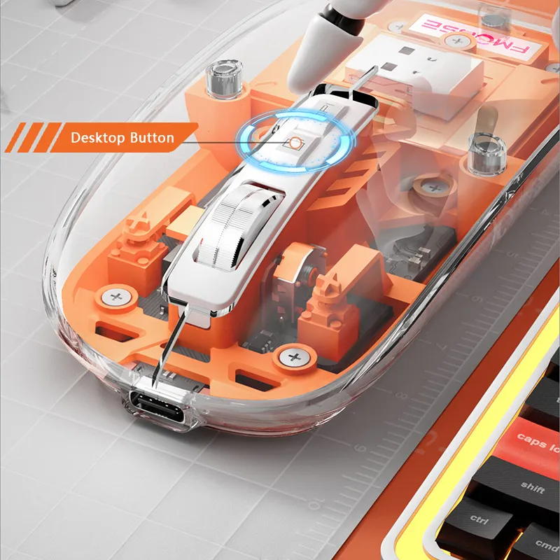 APTECH 89M Wireless Transparent Rechargeable Mouse - Image 6