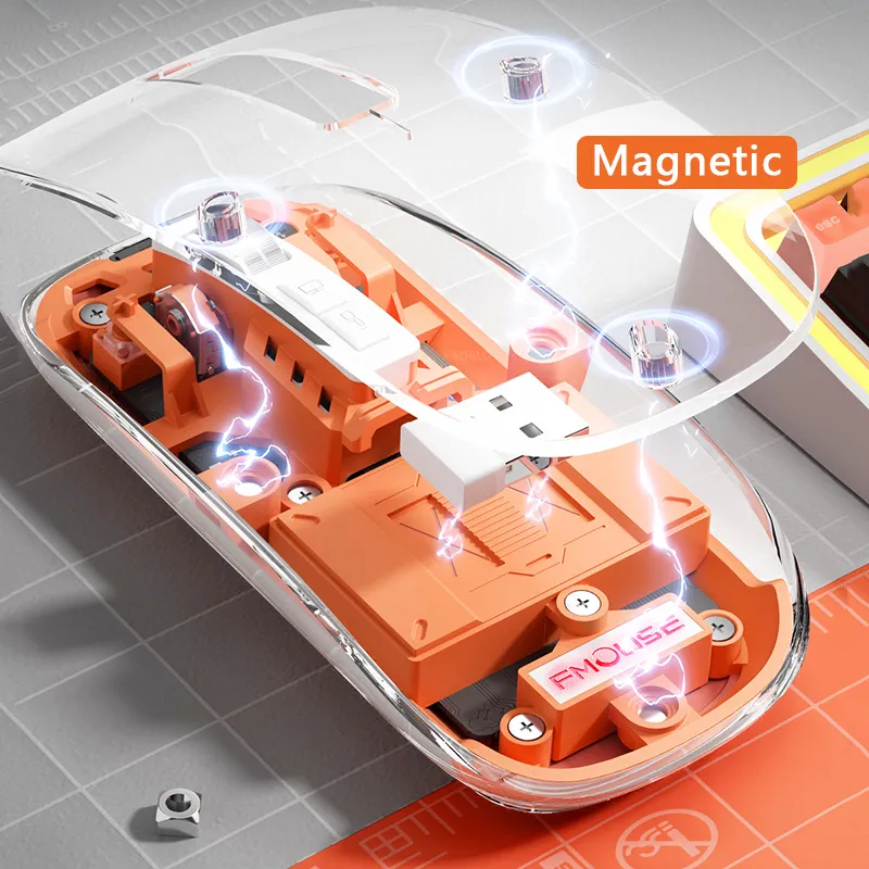 APTECH 89M Wireless Transparent Rechargeable Mouse - Image 4