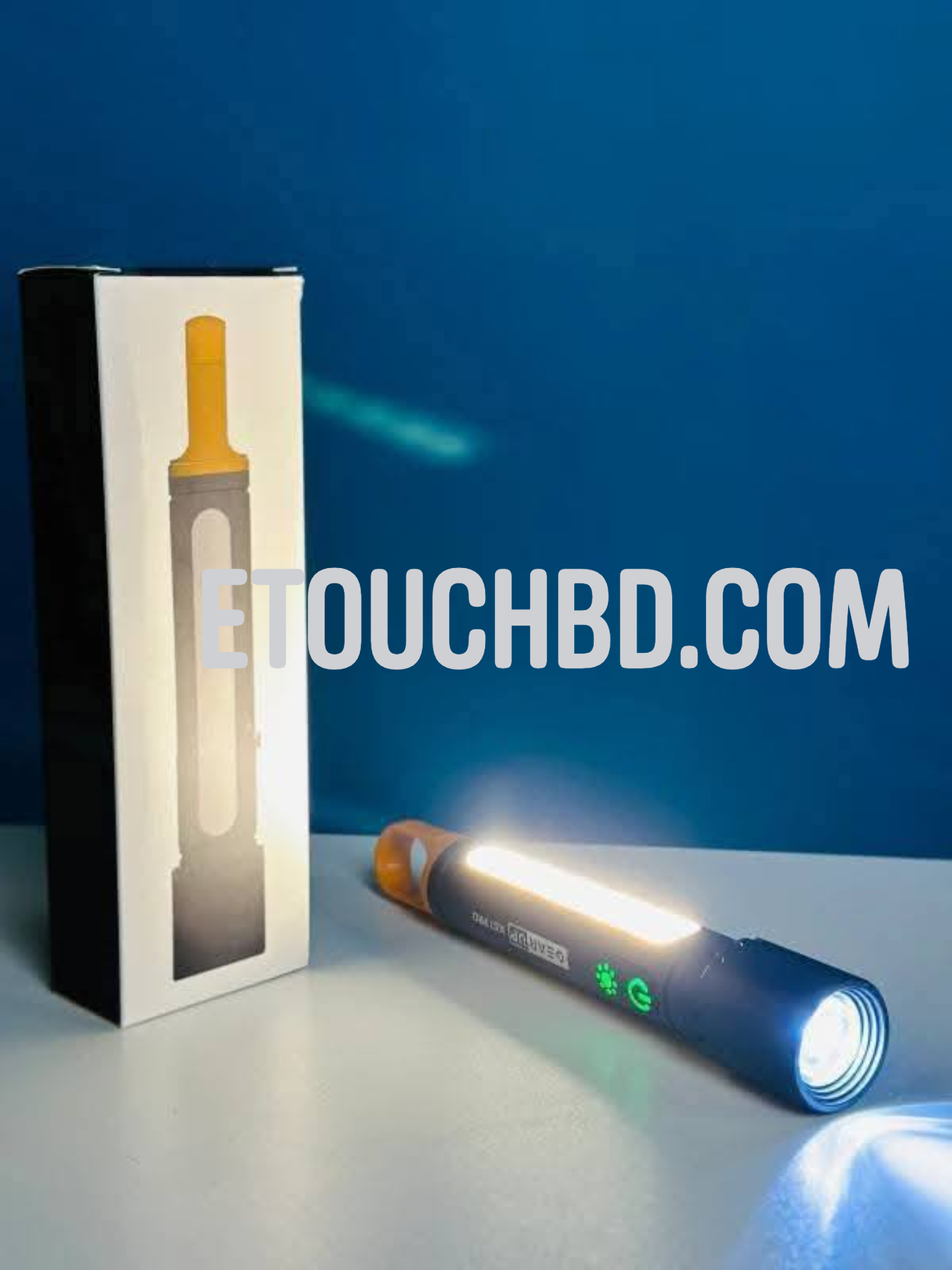 GearUP K57 PRO Rechargeable High Power Flashlight + Large COB Light with 5000mAh Lithium Battery