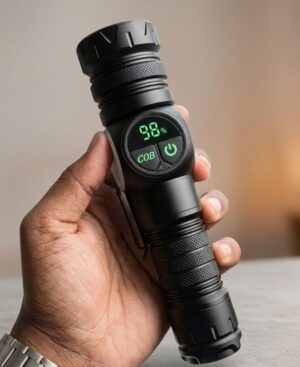  K60 Rechargeable Flashlight 10W COB + LED Torchlight price in bd