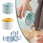 Silicone Ice Cube Mold Round Ice Bucket Summer Homemade Diy Refrigerator Freeze