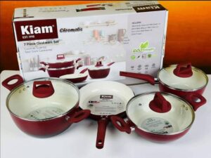 Kiyam Ceramic Coded Cooking Set Red price in bd