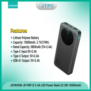 Joyroom JR-PBF12 10000mAh 2.4A LED Power Bank price in bd