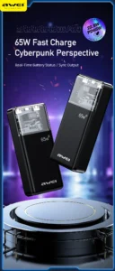 Awei P109K 30000mAh Type C PD65W Fast Charge Powerbank