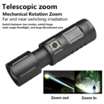 Telescopic Zoom LED Flashlight price in bd 