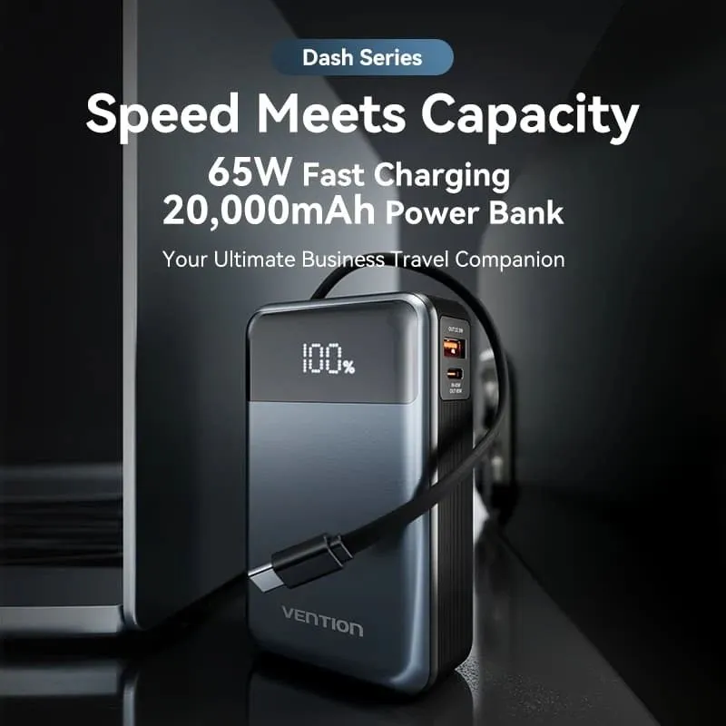 Vention FHY 65W 20000mAh Power Bank In Bangladesh