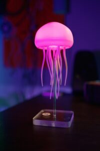 LED Jellyfish Lamp RGB – Rechargeable Voice Control Jelly Fish Light for Bedroom in Bangladesh