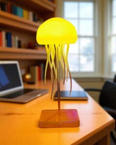 LED Jellyfish Lamp RGB – Rechargeable Voice Control Jelly Fish Light for Bedroom in Bangladesh