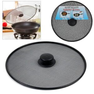 Handy Helpers Splatter Screen – রান্নার সময় তেলের ছিটা থেকে সুরক্ষার ঢাকনা (Black)