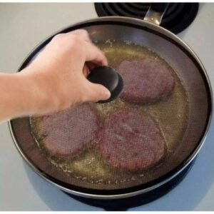 Handy Helpers Splatter Screen – রান্নার সময় তেলের ছিটা থেকে সুরক্ষার ঢাকনা (Black)