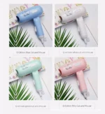 2024 Cartoon Fashion Hair Dryer for Children/Students/Dormitories/Travel Portable Foldable 2-speed Home Hair Dryer