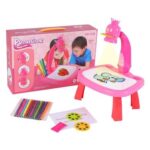 Little Hands Drawing Projector Table for Kids, Trace and Draw Projector Toy with Light