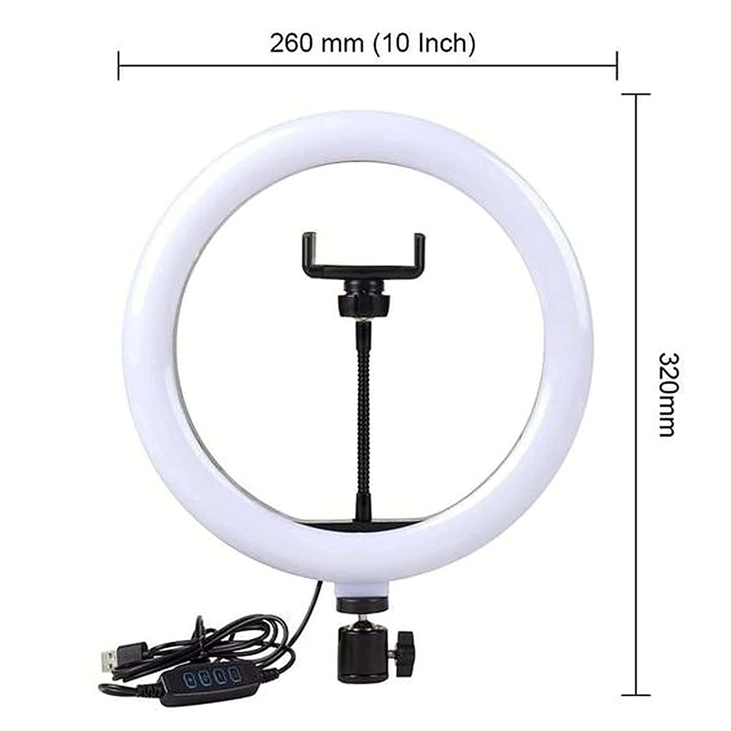 10 inch LED Ring Phil Light Ringlight Photography Beauty Light - Image 2