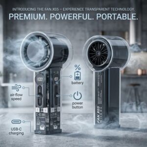 X05 Handheld Fan Portable High-Speed Cooling Turbine