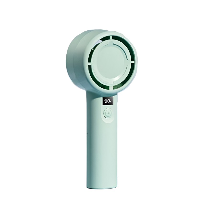Plextone F2 5 Gear Handheld Fan With Display – Green Price In Bangladesh