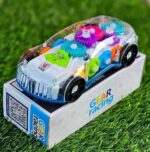 transparent gear police car toy