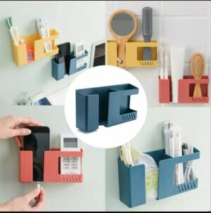 2-in-1 Wall-Mounted Phone & Remote Holder