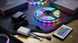 RGB LED Strip Light 5 Meter – Kit Fita LED with Remote Control