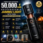 50,000mAh Rechargeable LED Flashlight