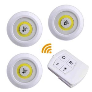 LED Cabinet Light with Remote Control (Set of 3)