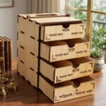Medicine Box Wood ( 4 layer )