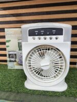 Rechargeable Air Cooling Fan With Mist Flow