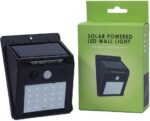 Solar Powered LED Wall Light Motion PIR Sensor