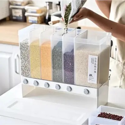 6-in-1 Wall Mounted Food Storage Box for Kitchen - Image 4