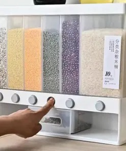 6-in-1 Wall Mounted Food Storage Box for Kitchen - Image 3