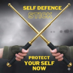 Golden Metal Self Defence Premium Rab Stick - 26 Inch